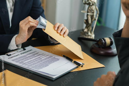 The businessman offered cash to prosecutors as a bribe to help change the verdict in the case, knowing that bribery is a serious and illegal crime. The concept of bribing government officials