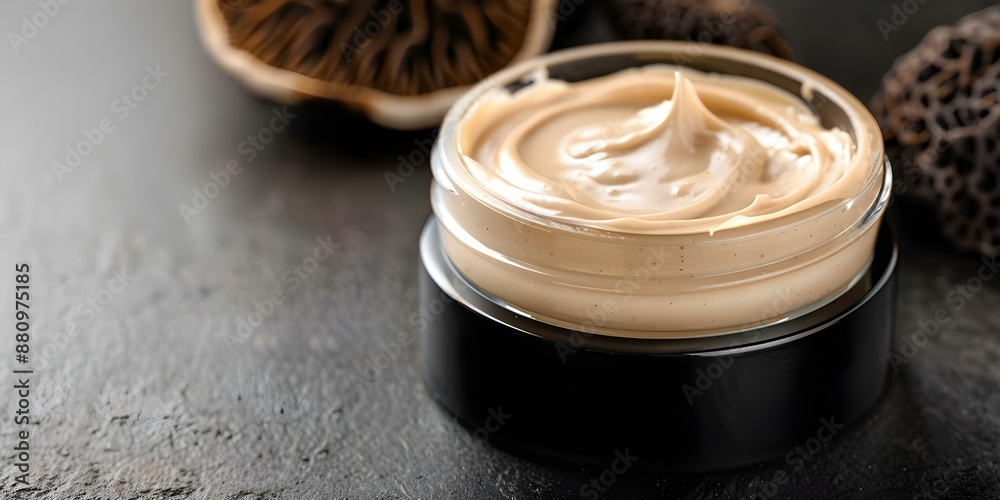 Trend Alert Natural Cosmetics Foundation Cream with Reishi or Chaga Mushroom Infusion. Concept Natural Cosmetics, Foundation Cream, Reishi Mushroom, Chaga Mushroom, Trend Alert Trend Alert Natural Cosmetics Foundation Cream with Reishi or Chaga Mushroom Infusion. Concept Natural Cosmetics, Foundation Cream, Reishi Mushroom, Chaga Mushroom, Trend Alert