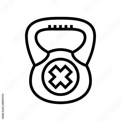 physical inactivity obesity overweight line icon vector. physical inactivity obesity overweight sign. isolated contour symbol black illustration