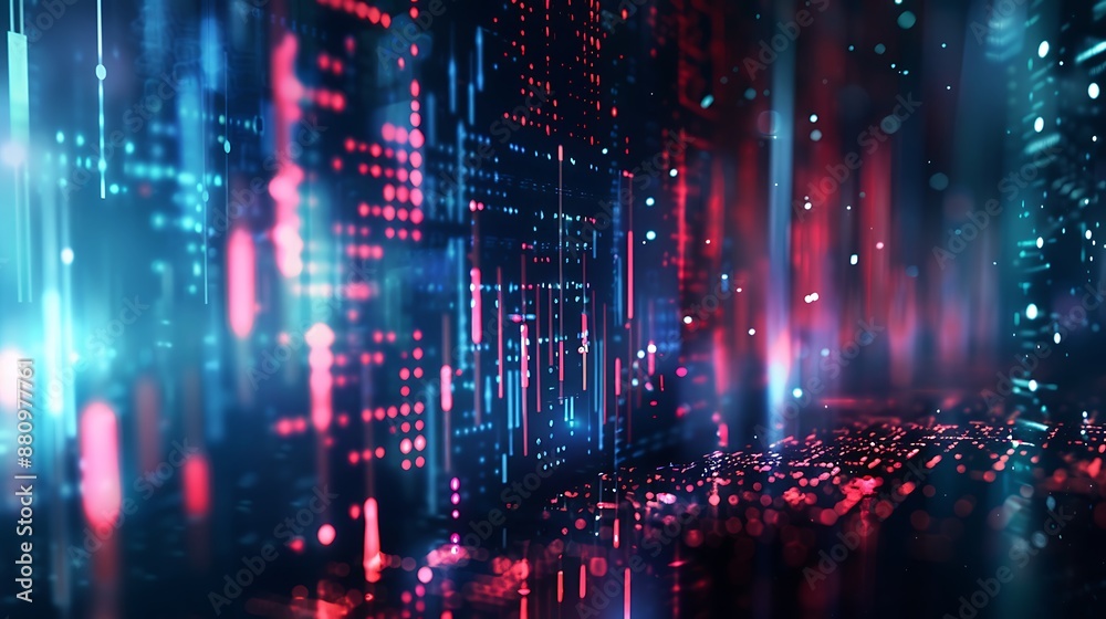Futuristic Financial Data Visualization Futuristic Financial Data Visualization