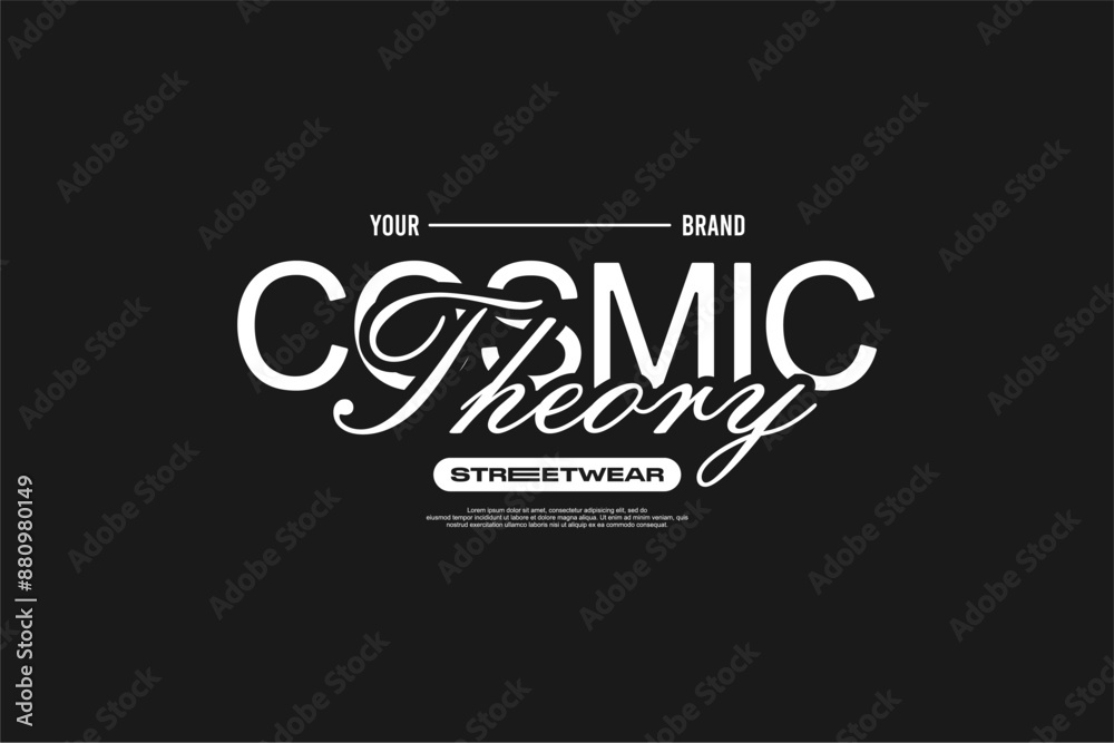 Obraz premium streetwear urban fashion template for printing