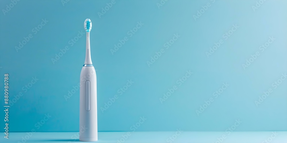Advanced electric toothbrush with AI technology for contemporary dental care and hygiene. Concept AI Technology, Electric Toothbrush, Dental Care, Hygiene, Contemporary Advanced electric toothbrush with AI technology for contemporary dental care and hygiene. Concept AI Technology, Electric Toothbrush, Dental Care, Hygiene, Contemporary