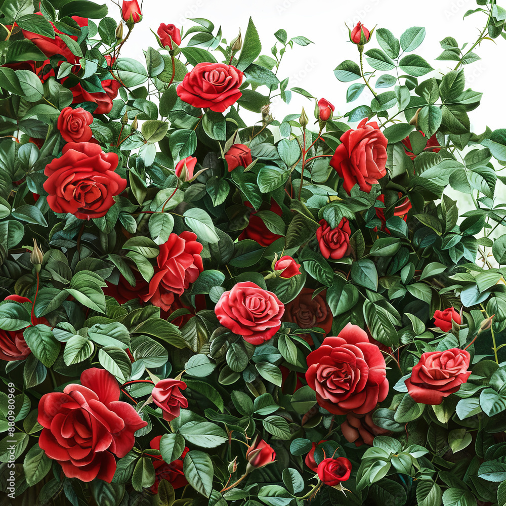 Red roses on white background Red roses on white background