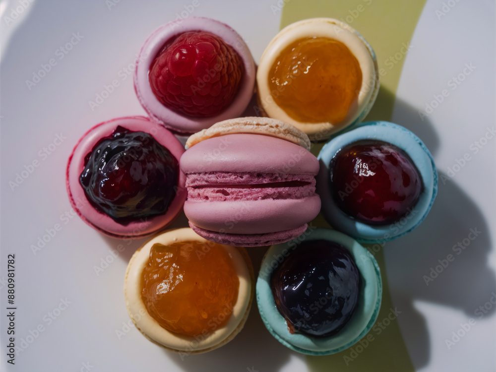 macaroons on a plate macaroons on a plate