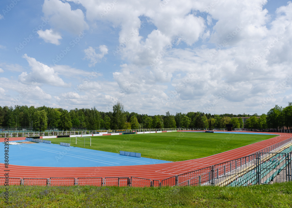 Running Track and Green Field Running Track and Green Field