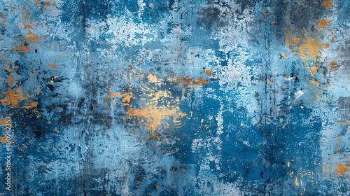 faded and dull blue abstract wall