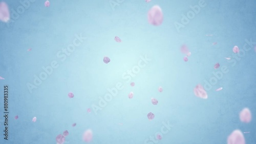 Falling petal confetti background