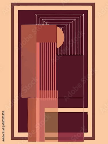 Collection of abstract wine-themed autumn illustrations, perfect for wine festivals and seasonal posters. Includes various frames for text with vibrant colors and intricate designs.
