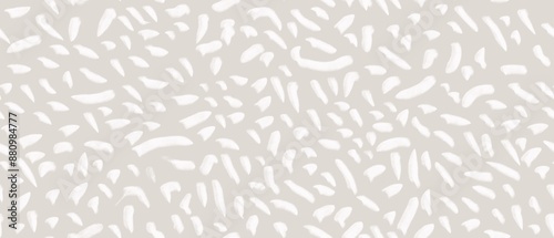 Seamless abstract textured pattern. Simple background beige, white texture. Digital brush strokes, stains. Designed for textile fabrics, wrapping paper, background, wallpaper, cover.