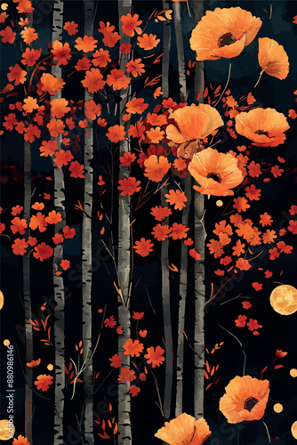 Collection of abstract wine-themed autumn illustrations, perfect for wine festivals and seasonal posters. Includes various frames for text with vibrant colors and intricate designs.