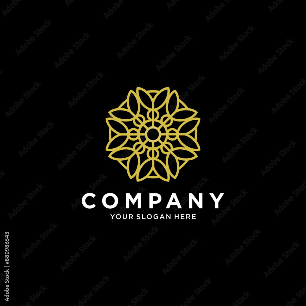 Minimalist graphic hexagon logo Minimalist graphic hexagon logo