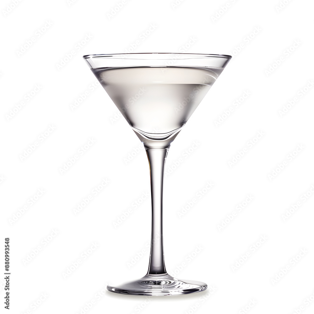 Martini glass isolated on a white background Martini glass isolated on a white background
