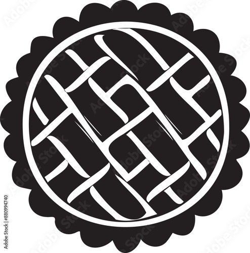 Pie icon silhouette 