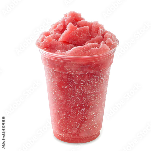 Watermelon slush isolated on a white background