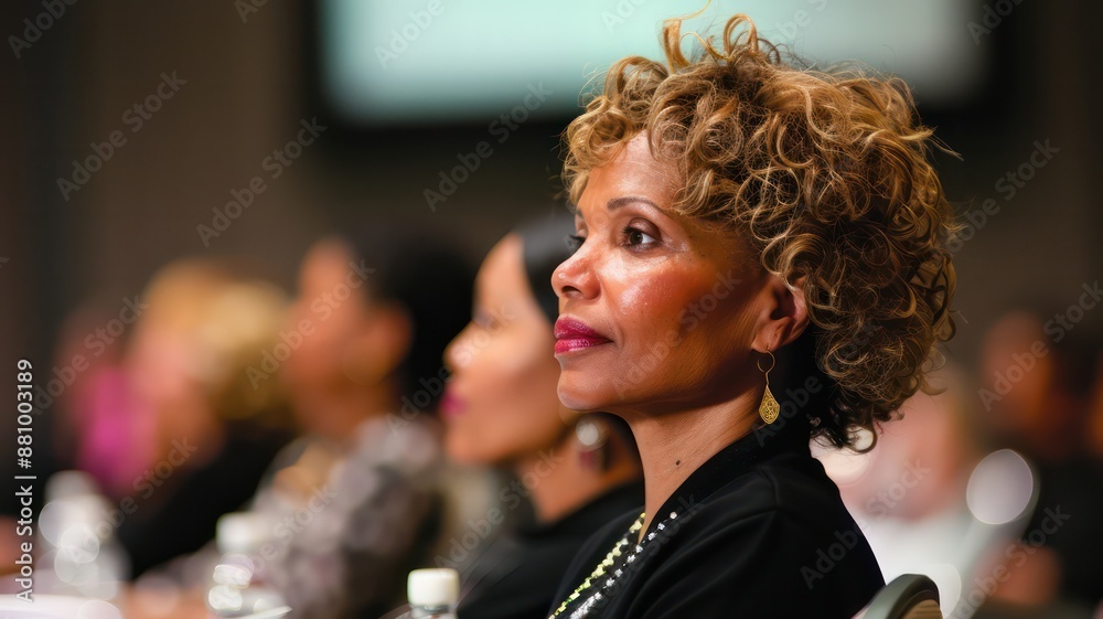 Adults attending a professional development seminar, taking notes and listening attentively, highlighting lifelong learning and career growth. Adults attending a professional development seminar, taking notes and listening attentively, highlighting lifelong learning and career growth.