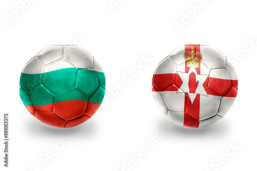 football balls with national flags of northern ireland and bulgaria ,soccer teams. on the white background. Free Download football balls with national flags of northern ireland and bulgaria ,soccer teams. on the white background. - GFXLoad