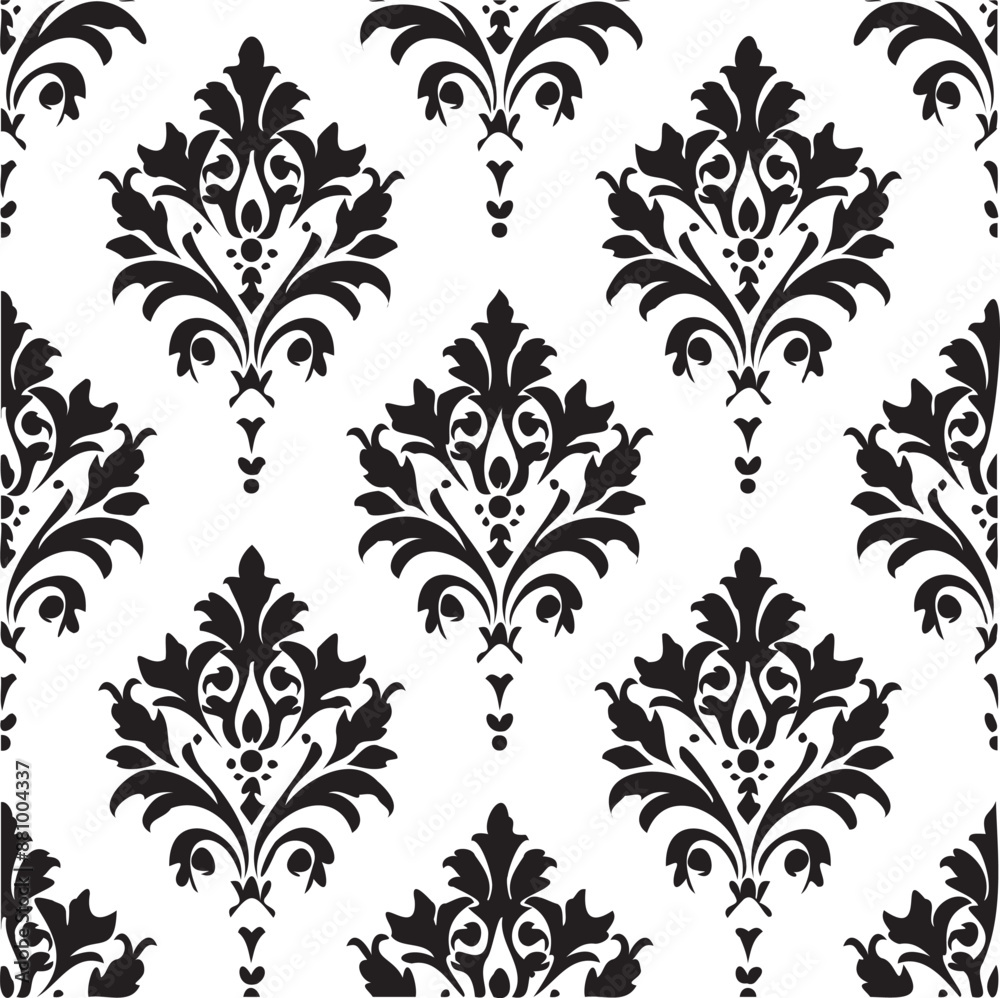 Abstract black and white seamless pattern
