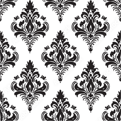 Abstract black and white seamless pattern 