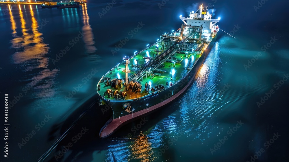 oil tanker, gas tanker in the high sea.Refinery Industry cargo ship,aerial view,Thailand, in import export, LPG,oil refinery, Logistics and transportation with working crane bridge in harbor oil tanker, gas tanker in the high sea.Refinery Industry cargo ship,aerial view,Thailand, in import export, LPG,oil refinery, Logistics and transportation with working crane bridge in harbor