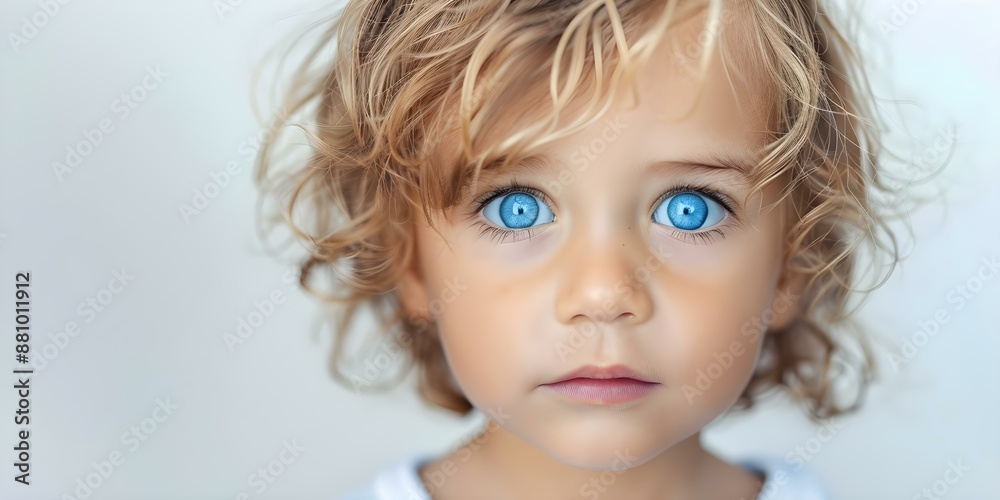 Captivating blue-eyed toddler with messy hair perfect for advertisements. Concept Child Modeling, Blue Eyes, Messy Hair, Adorable Expressions, Toddler Portrait Captivating blue-eyed toddler with messy hair perfect for advertisements. Concept Child Modeling, Blue Eyes, Messy Hair, Adorable Expressions, Toddler Portrait