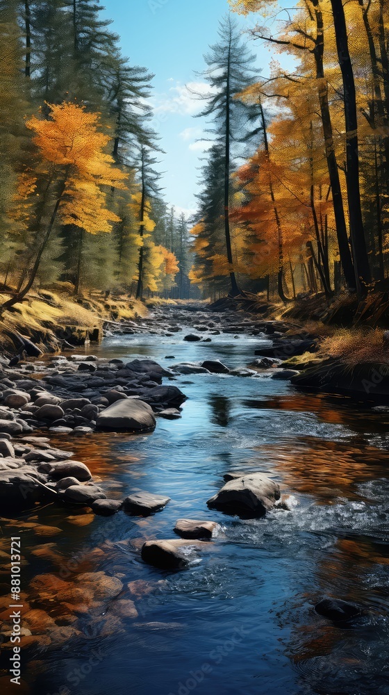 autumn forest scene autumn forest scene