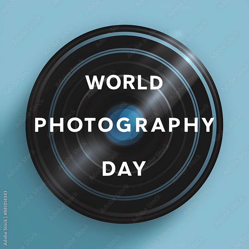 Celebrating World Photography Day.Typhography style design image. Celebrating World Photography Day.Typhography style design image.