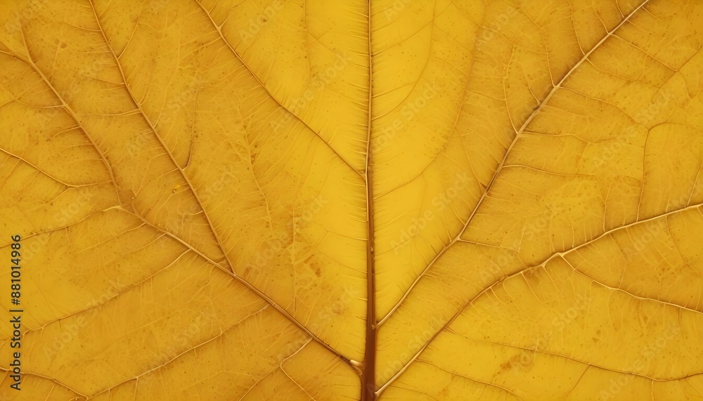 Obraz premium Yellow autumn leaf veins texture background