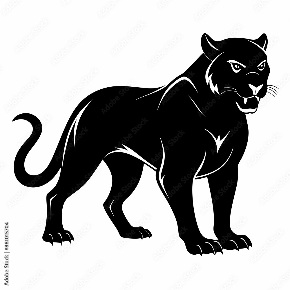 Obraz premium Panther Black silhouette