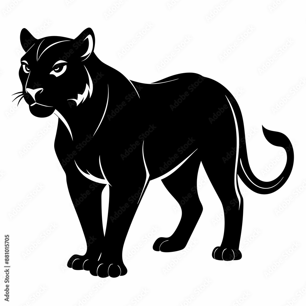 Obraz premium Panther Black silhouette