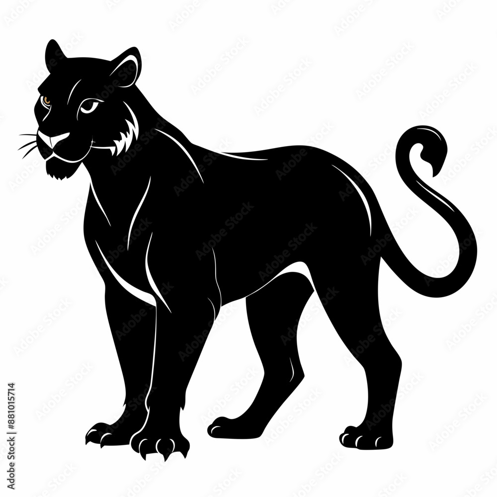 Obraz premium Panther Black silhouette