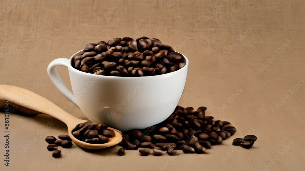 Freshly ground coffee beans ready to brew Freshly ground coffee beans ready to brew