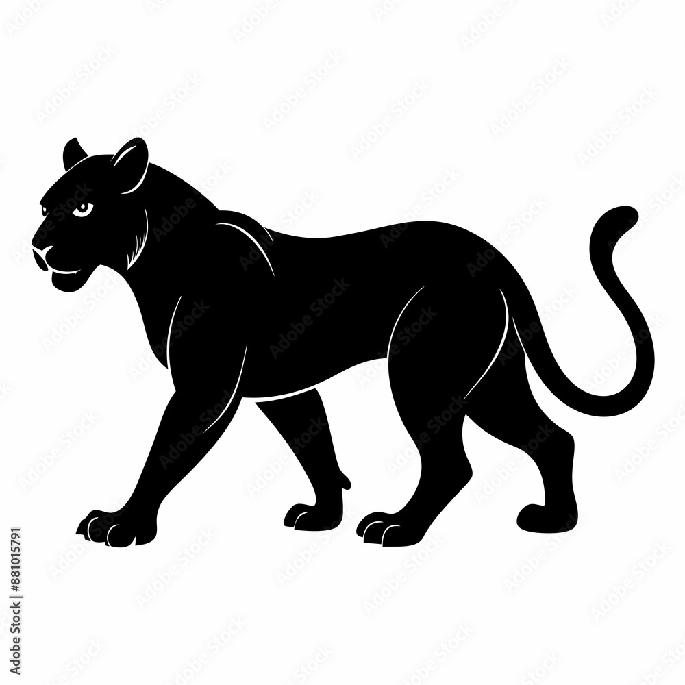 Obraz premium Panther Black silhouette