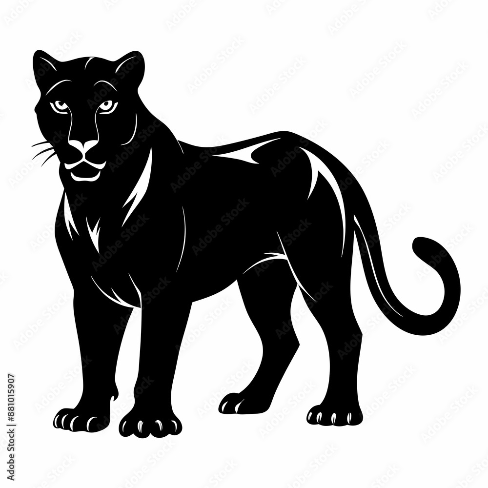 Obraz premium Panther Black silhouette