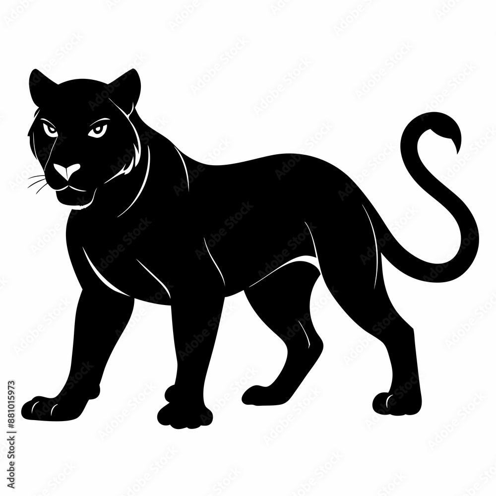 Obraz premium Panther Black silhouette