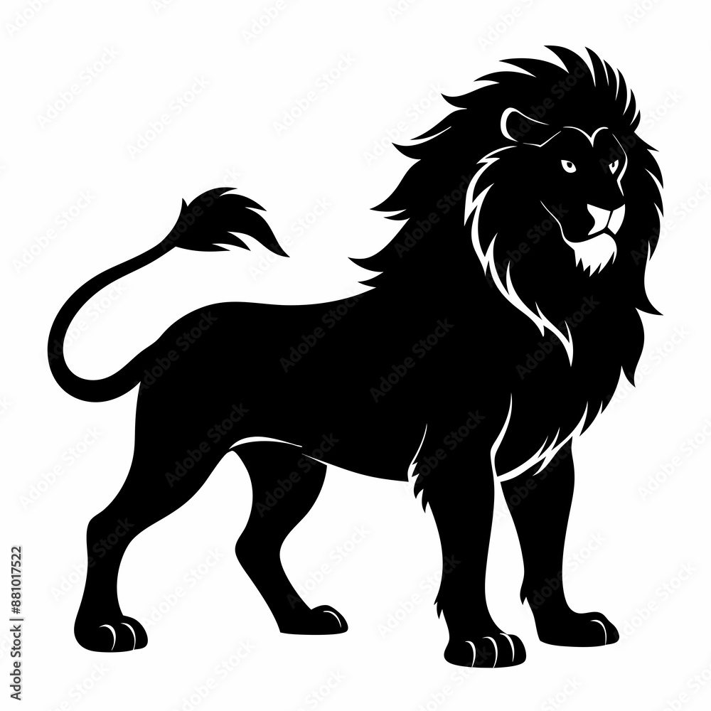Lion Black silhouette Lion Black silhouette