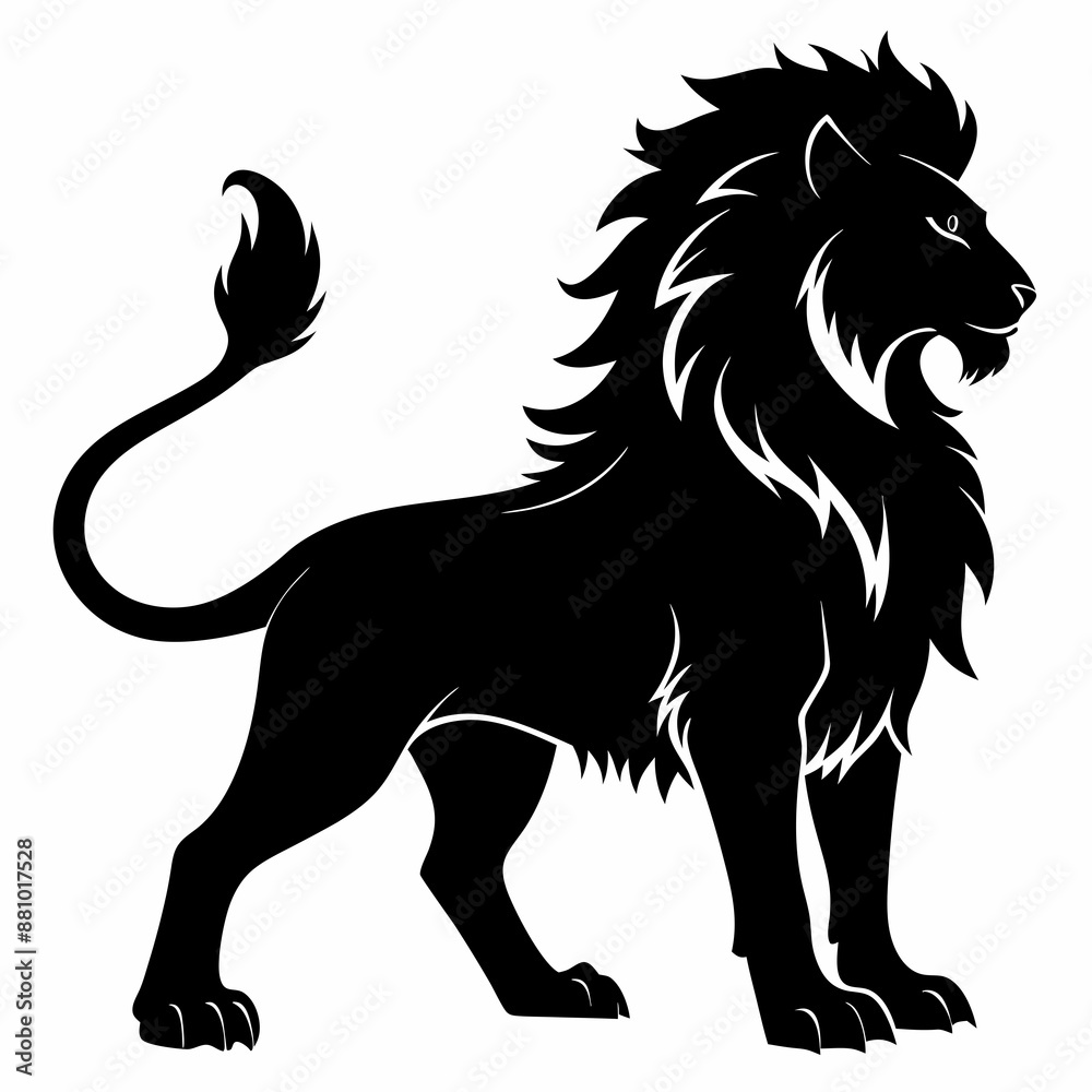 Lion Black silhouette Lion Black silhouette
