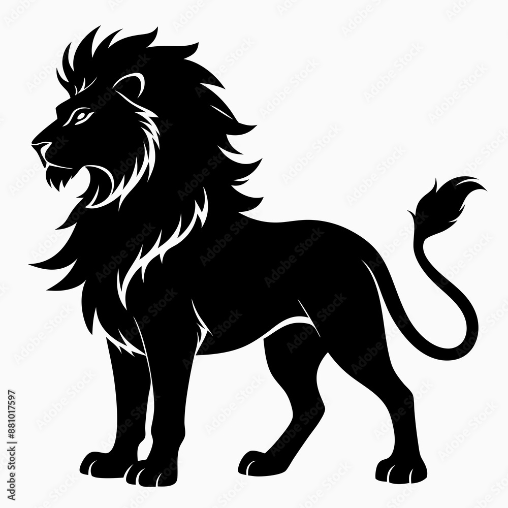 Lion Black silhouette Lion Black silhouette