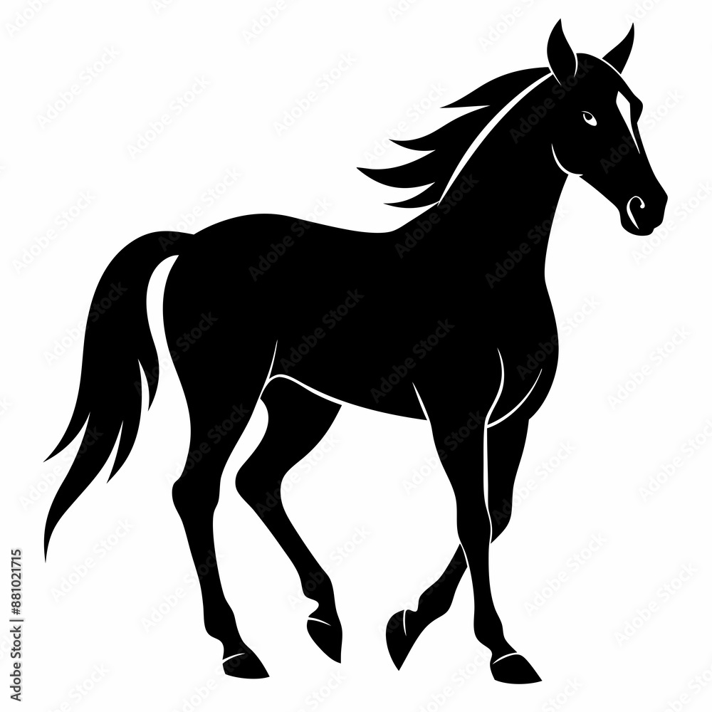 Horse Black silhouette Horse Black silhouette