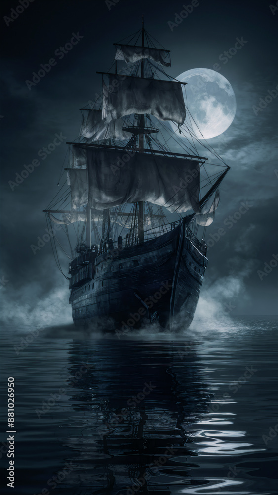 Fototapeta premium ship in the night