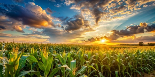 Golden Cornfield Sunset,  Nature ,  Photography ,  Landscape ,  Agriculture