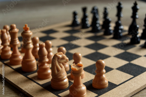 photograph of a chess game