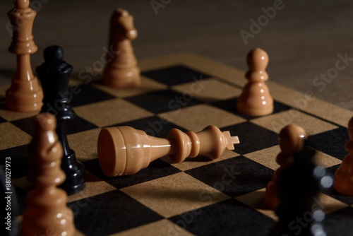 photograph of a chess game