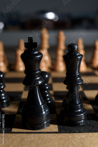 photograph of a chess game
