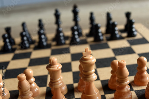 photograph of a chess game
