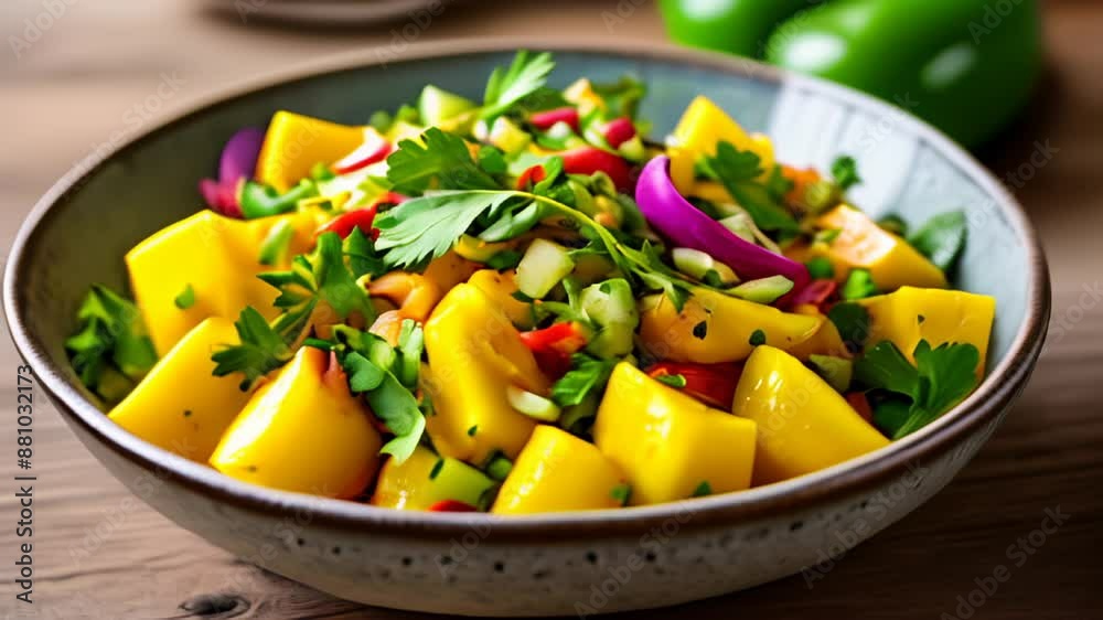 Fresh and vibrant salad ready to brighten up your day Fresh and vibrant salad ready to brighten up your day