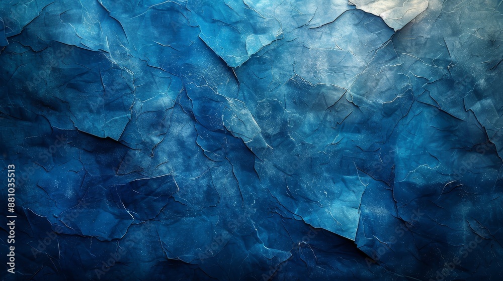The background is abstract blue with layered triangles and rectangles in a contemporary modern art design The background is abstract blue with layered triangles and rectangles in a contemporary modern art design