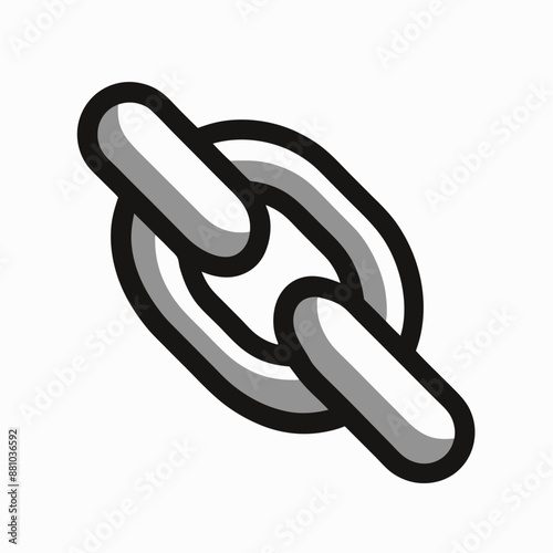  Hand Drawn Link Doodle Icon, isolated white background (17)
