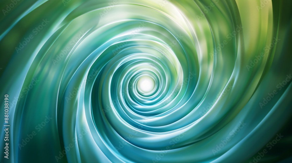 Mesmerizing Green and Blue Swirl with Radiant Center Mesmerizing Green and Blue Swirl with Radiant Center