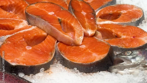frozen fish in the fridge