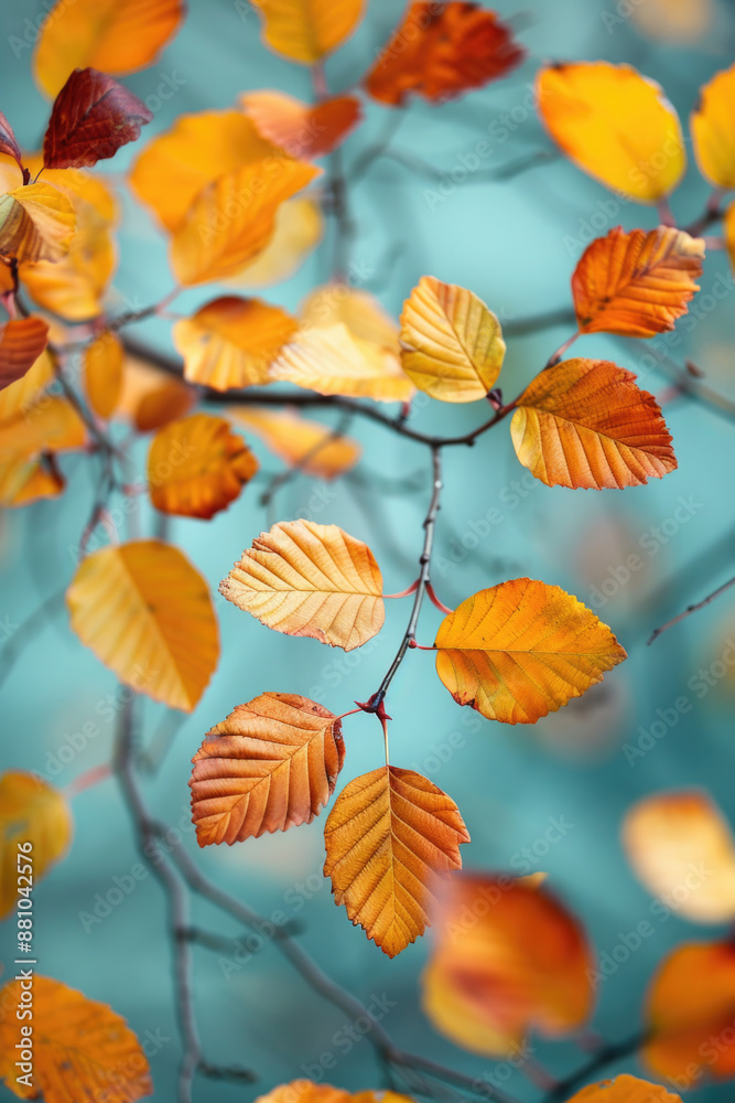 Obraz premium Autumn colorful background, fall backdrop